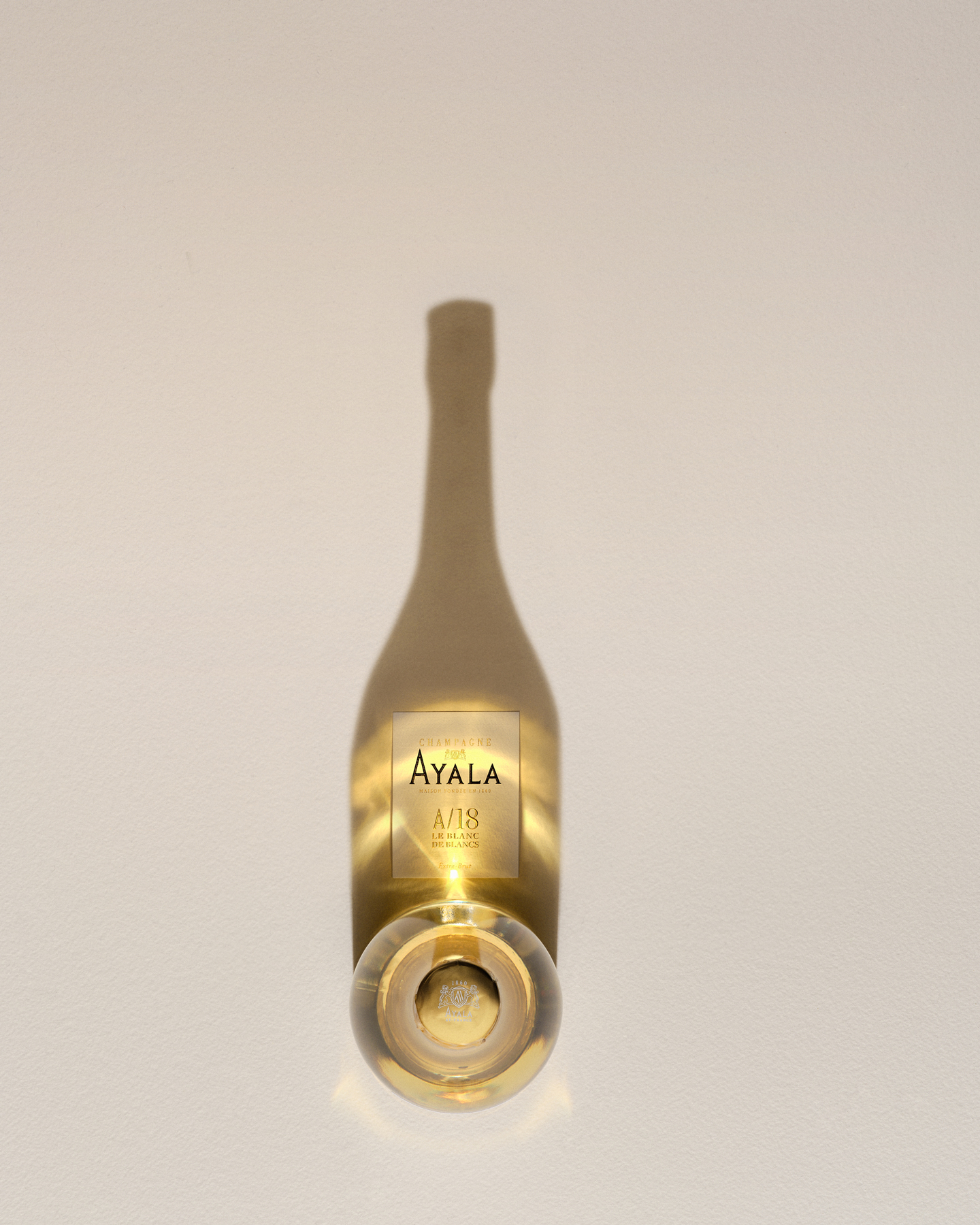 Ayala Champagne A/18, bottle still life, print and digital campaign, Germain Gilbert, Époque studio, Paris - 5